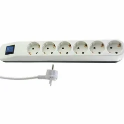 Online 6 fach Tischsteckdose weiß Zubehör