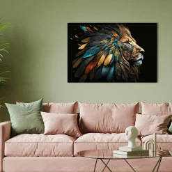 Outlet Acrylglasbild INDIAN KING Acrylbilder