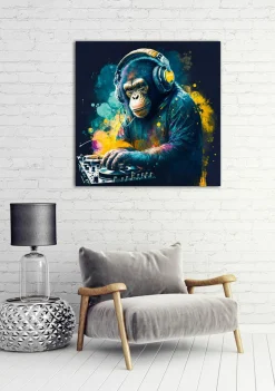 Sale Acrylglasbild MONKEY DJ Acrylbilder|Glasbilder