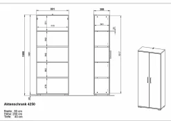 Outlet Aktenschrank PROFI 2.0 Büroschränke|Büroschränke
