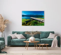 Clearance Akustikbild BERGSEE MIT STEG Akustikbilder