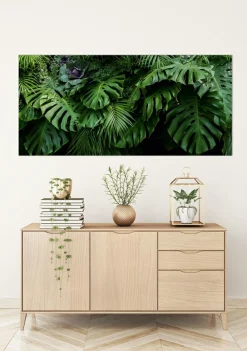 New Akustikbild GRÜNES BLÄTTERMEER Akustikbilder