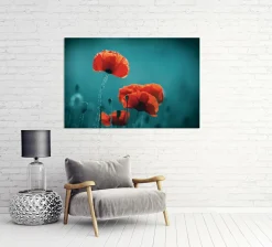 Hot Akustikbild MOHNBLUMEN 5 Akustikbilder