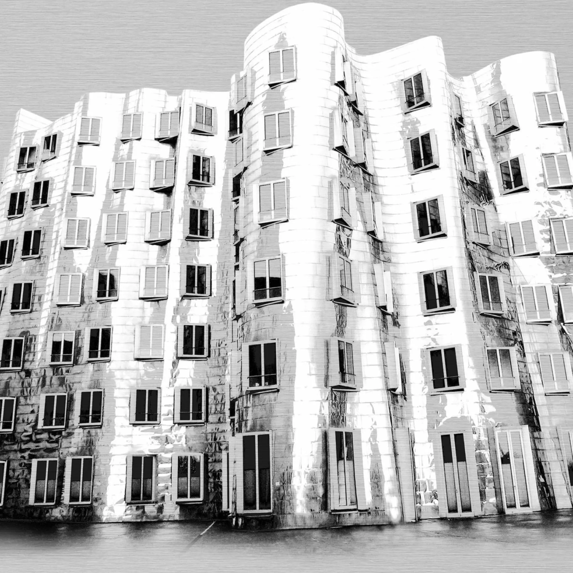 Hot Aludibondbild DÜSSELDORF Metallbilder