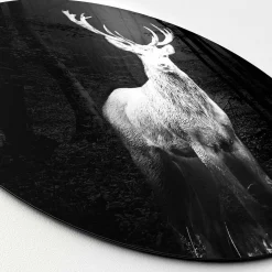 Hot Aludibondbild GREY DEER HEAD I Metallbilder