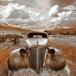 Hot Aludibondbild LOST CAR Metallbilder