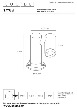 Outlet Außenleuchte TATUM Außenleuchten|Gartenleuchten