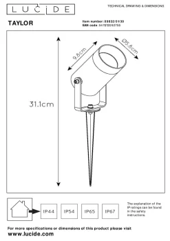 Discount Außenleuchte TAYLOR Außenleuchten|Gartenleuchten