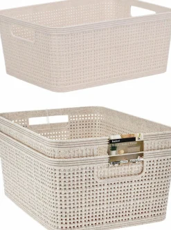 Clearance Aufbewahrungskorb-Set Korbwaren|Aufbewahrung