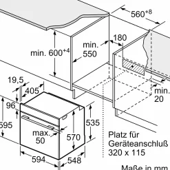 Clearance Backofen HBS271BB0 Einbaugeräte|Einbaugeräte