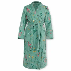 Discount Bademantel Velour LES FLEURS Bademäntel|Bademäntel