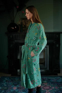 Discount Bademantel Velour LES FLEURS Bademäntel|Bademäntel