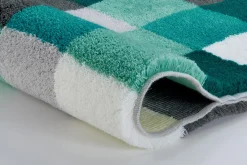 New Badteppich petrol Badematten