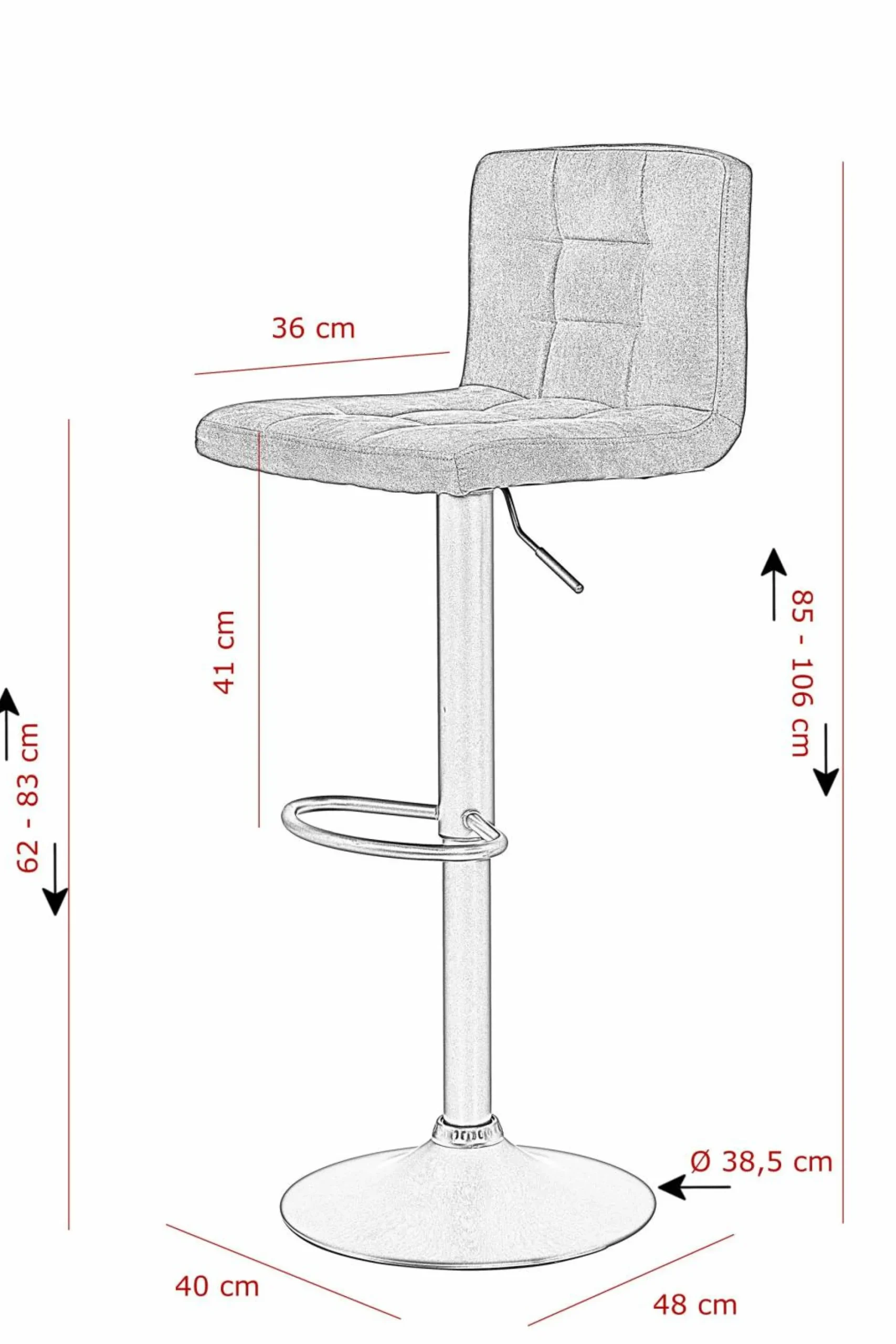 Barhocker AMANDA II H 2er Set Barhocker