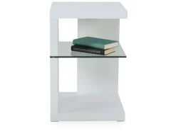 Clearance Beistelltisch DOMINGO Weiß Beistelltische|Beistelltische