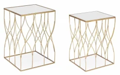 Clearance Beistelltisch ELENOR 2er Set Beistelltische|Beistelltische