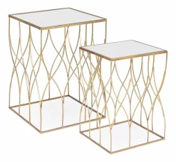 Clearance Beistelltisch ELENOR 2er Set Beistelltische|Beistelltische