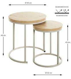 Clearance Beistelltisch 2er Set Beistelltische|Beistelltische