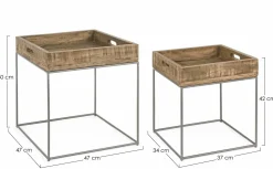 Sale Beistelltisch NARVIK 2er Set Beistelltische|Beistelltische