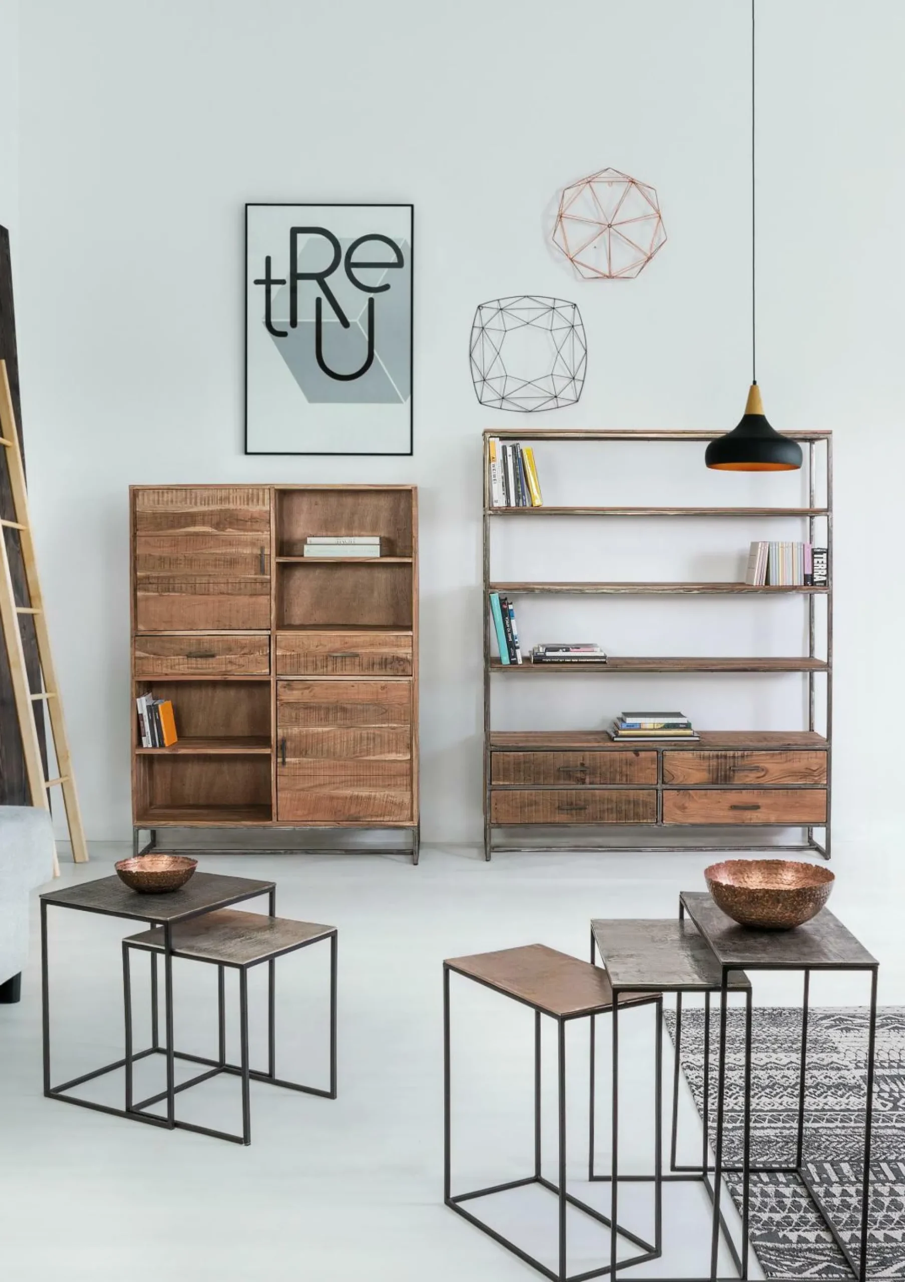 Clearance Beistelltisch TAHIR 2er Set Beistelltische|Beistelltische