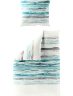 Outlet Bettwäsche Biber aqua Bettwäsche|Bettwäsche
