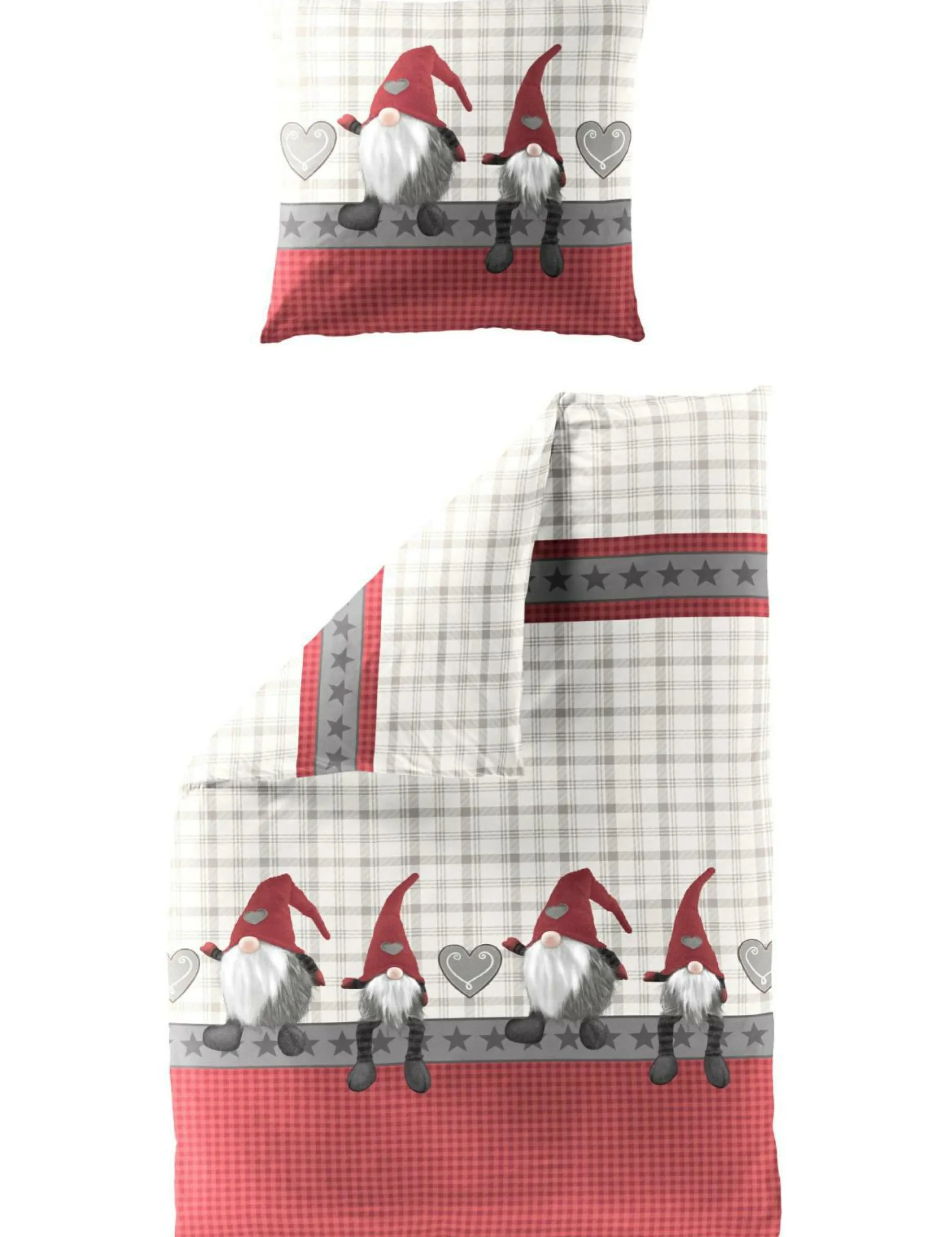 Outlet Bettwäsche Biber grau Bettwäsche|Bettwäsche