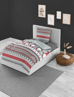 Bettwäsche Biber rot Bettwäsche|Bettwäsche