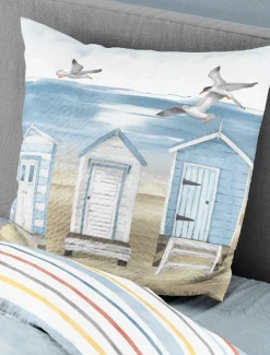 Outlet Bettwäsche Seersucker blau Bettwäsche|Bettwäsche