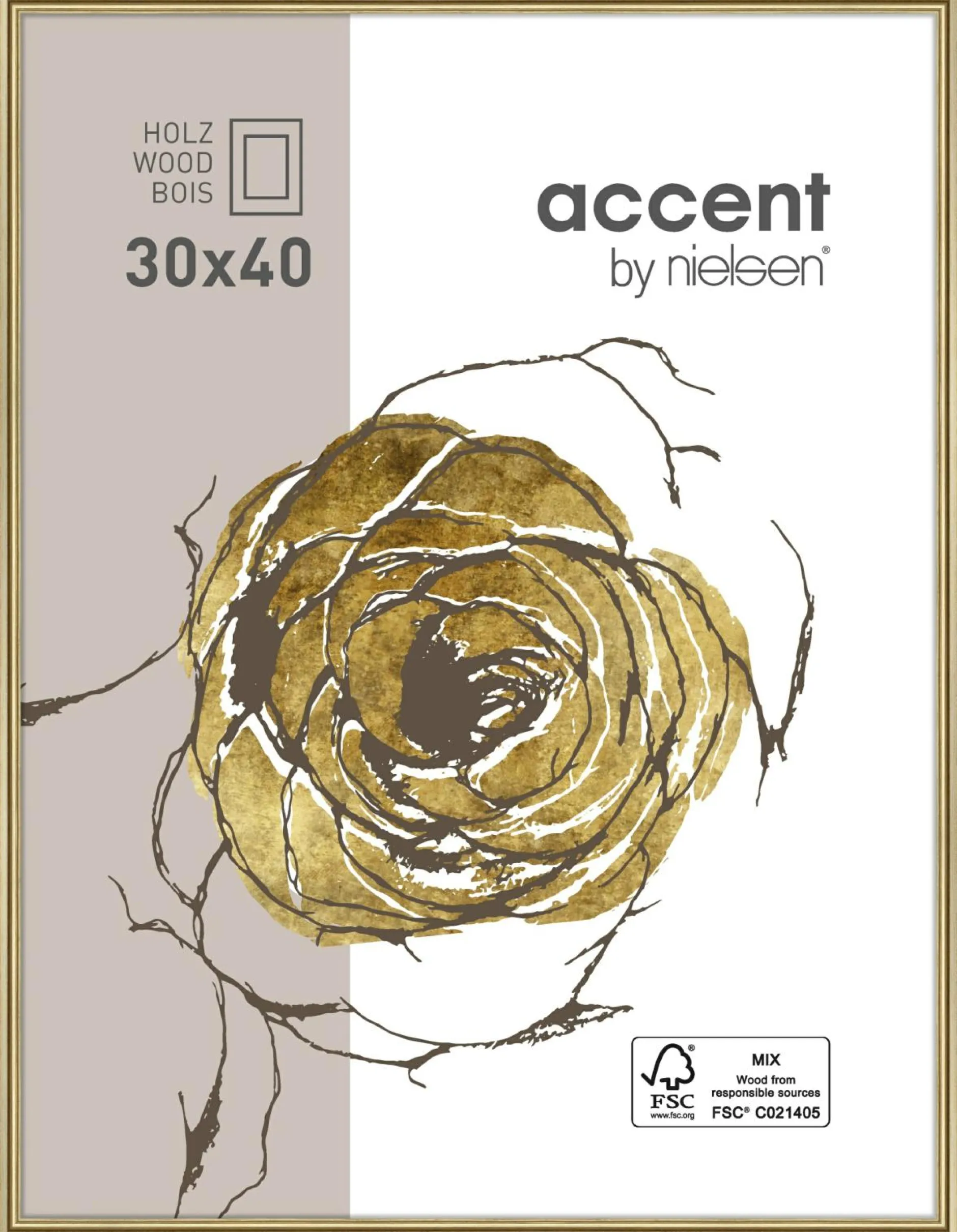 Sale Bilderrahmen gold ASCOT Bilderrahmen