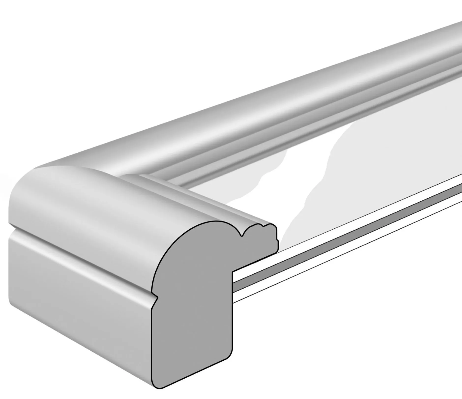 Bilderrahmen silber ASCOT Bilderrahmen