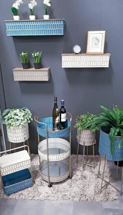 Blumensäule 3er Set Pflanz- Und Übertöpfe