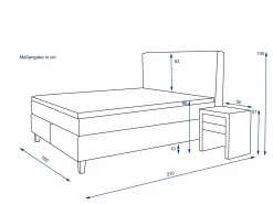 Clearance Boxspringbett ASETTO Boxspringbetten