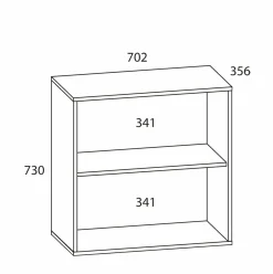 Outlet Büroregal LONA L Büroregale|Regale & Raumteiler