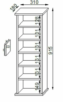 CD/DVD-Turm Vostan Büroregale