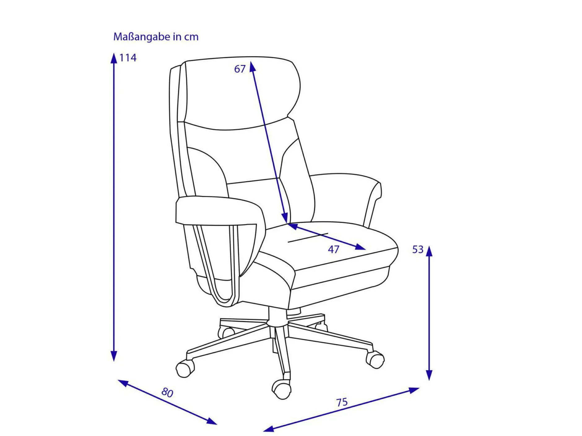 Clearance Chefsessel TIAGO XXL Chefsessel|Chefsessel