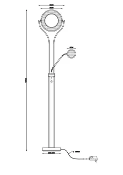 Best Deckenfluter EBRO Stehleuchten|Stehlampen