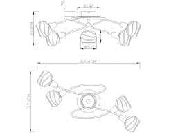 Outlet Deckenleuchte ELLIOTT Deckenleuchten|Dielenleuchten