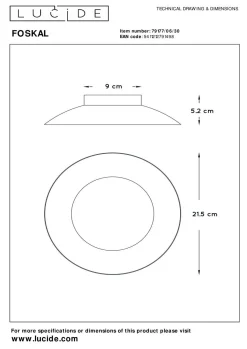 Clearance Deckenleuchte FOSKAL Deckenleuchten|Dielenleuchten