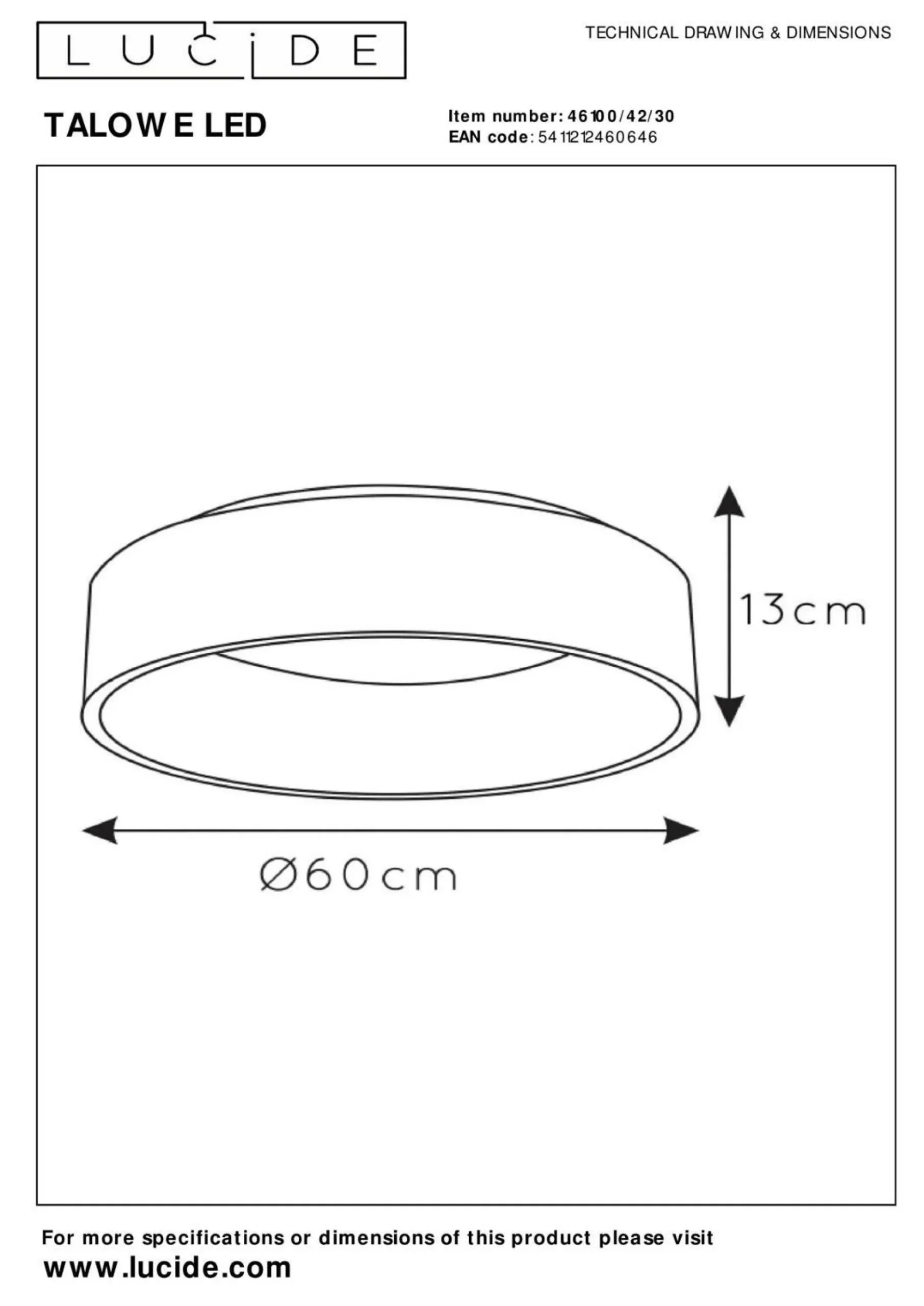 Sale Deckenleuchte TALOWE LED Led-Leuchten