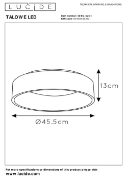 Clearance Deckenleuchte TALOWE LED Led-Leuchten