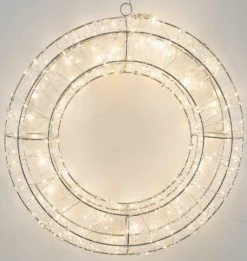 Drahtkranz LED Weihnachtsbeleuchtung