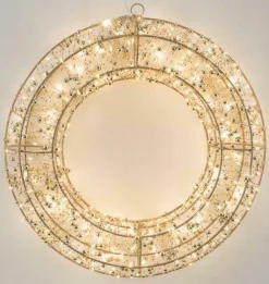 Drahtkranz LED Weihnachtsbeleuchtung