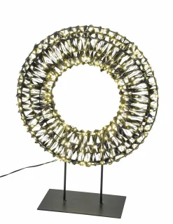 Drahtkranz LED auf Fuß Weihnachtsbeleuchtung