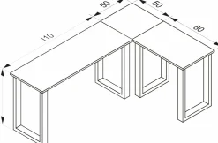Discount Eck-Schreibtisch LONA Schreibtische|Schreibtische