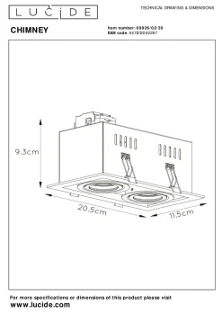 Discount Einbauleuchte CHIMNEY Einbauleuchten