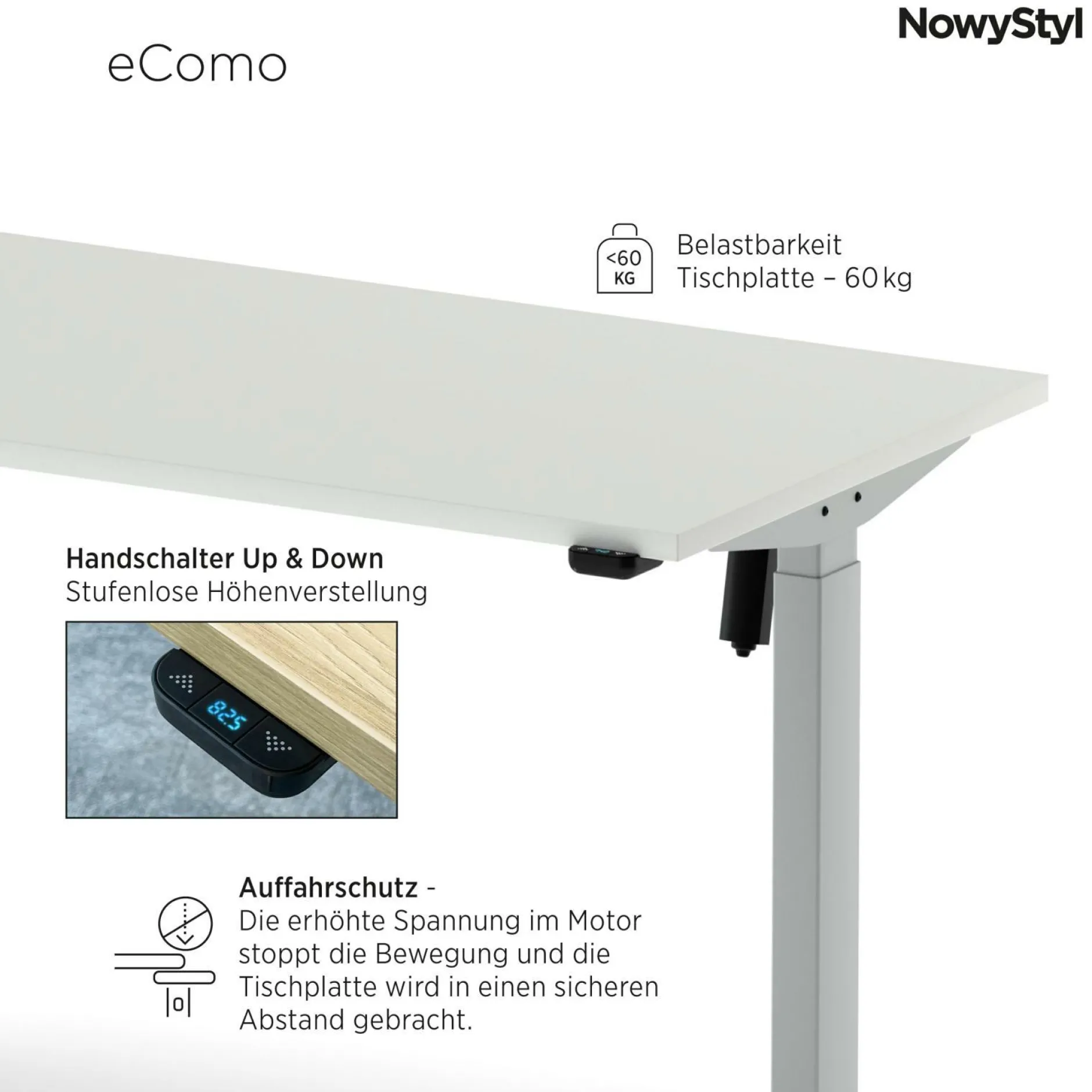 Outlet Elektroschreibtisch eCOMO Schreibtische|Schreibtische