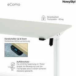 Outlet Elektroschreibtisch eCOMO Schreibtische|Schreibtische