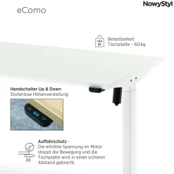 New Elektroschreibtisch eCOMO Schreibtische|Schreibtische