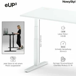 Clearance Elektroschreibtisch eUP Höhenverstellbare Schreibtische|Schreibtische