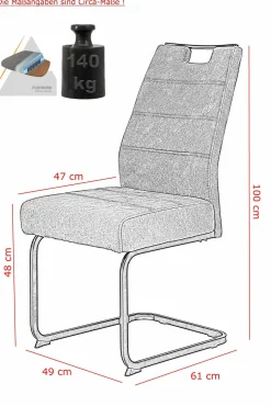 Freischwinger 2er Set Freischwingerstühle